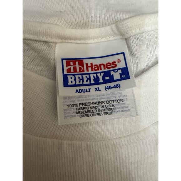 Vintage T Shirt 90s Single Stitch Barbara Streisand Sketch Portrait XL Country - Picture 5 of 10